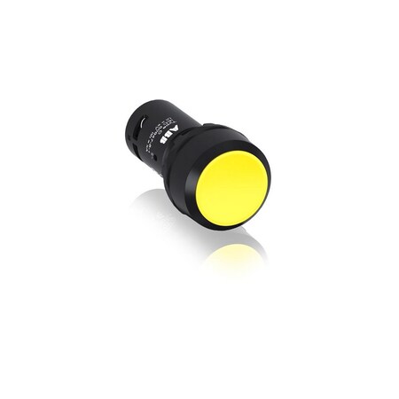 Abb NON ILLUM, FLUSH PUSH BUTTON, MAINTAINED, FLUSH 1NO CONTACT, YELLOW CP210Y-10